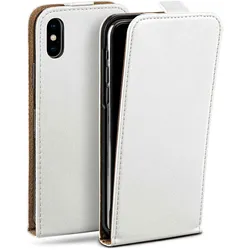 moex Flip Case iPhone XS Klapphülle Leder Optik
