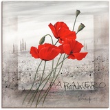 Artland Wandbild »Mohnblumen«, Blumen, (1 St.), rot