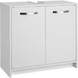 Tectake Waschbeckenunterschrank 63 x 55 cm Weiß