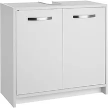 Tectake Waschbeckenunterschrank 63 x 55 cm Weiß