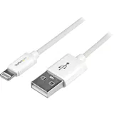 Startech Lightning/USB-Adapterkabel, weiß 1m (USBLT1MW)