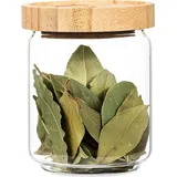 Klarstein Stapelglas mit Bambusdeckel 320 ml 4 St.