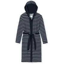 SCHIESSER Bademantel Feather Terry in Dunkelblau | Leicht Frottee, Dunkelblau_181537, 140