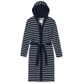 SCHIESSER Bademantel Feather Terry in Dunkelblau | Leicht Frottee, Dunkelblau_181537, 140