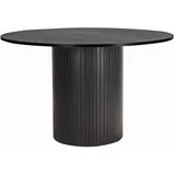 Möbilia Tisch Ø 120 x 75 cm Schwarz