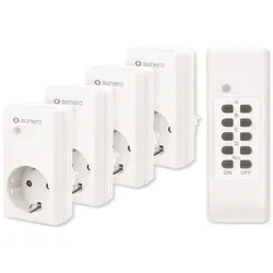 SONERO Funksteckdosen-Set S-RCS204, Indoor