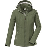 KILLTEC Damen Softshelljacke mit abzippbarer Kapuze KOS 176 WMN SFTSHLL JCKT, oliv, 36,