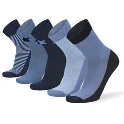 LENZ Baumwollsocken BOYS 5PACK (5 Paare) - Ki., mixed blue (31-34 cm)