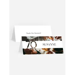 Tischkarten für Ihr Gäste selbst gestalten mit Spruch und Fotos im Onlinedesigner bei Meine-Kartenmanufaktur.de