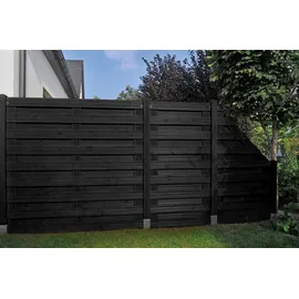 Andrewex Sichtschutzelement Goch 90 x 180 cm Anthrazit Holz