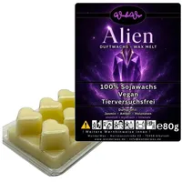 WonderWax Duftwachs WonderWax® Duftwachs 6 Herzen, (Alien), Duftrichtung: Alien