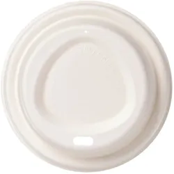 VEPATIM 100x Domdeckel aus Papier für BIO Heißgetränkebecher Coffee to go 80mm O
