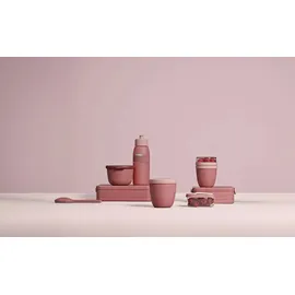 Mepal Lunchbox Take a Break midi - Brotdose To Go - Für 2 Sandwiches oder 4 Brotscheiben - Meal Prep Box - Essensbox mit Unterteilung - Spülmaschinenfest - 900 ml - vivid mauve