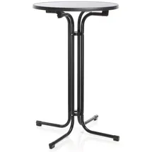 toboli Bistrotisch klappbar Ø 80 cm Schwarz