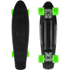 Star-Skateboard Kicktail grün/schwarz