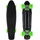 Star-Skateboard Kicktail grün/schwarz