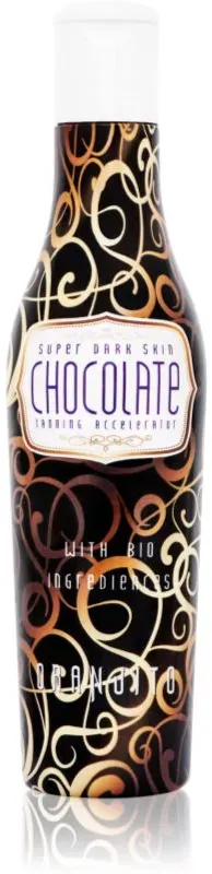 Oranjito Max. Effect Chocolate Sonnenschutzmilch für die Sonnenbank mit Bio-Inhaltsstoffen und Bräunungsbeschleuniger 200 ml