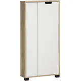 Schildmeyer Emmik Midischrank 59,8 x 124 x 19,5 cm Weiß/Eiche