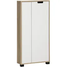 Schildmeyer Emmik Midischrank 59,8 x 124 x 19,5 cm Weiß/Eiche