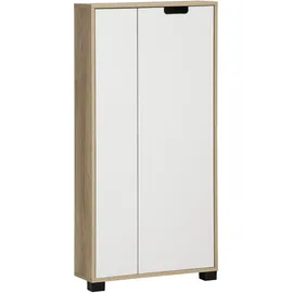 Schildmeyer Emmik Midischrank 59,8 x 124 x 19,5 cm Weiß/Eiche