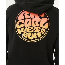 Rip Curl Wettie Passage Icon Zip Thru Hoodie Herren Schwarz M