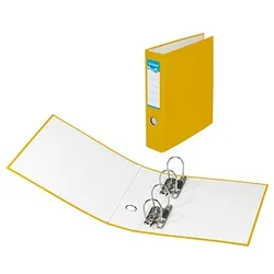 DONAU Doppelordner gelb Karton 7,5 cm