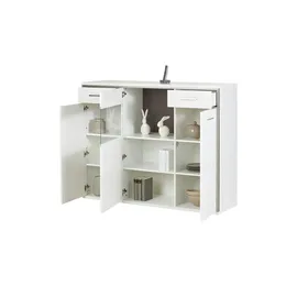 Zurbrüggen Highboard Setto - weiß ¦ Maße (cm): B: 154 H: 121 T: 45.0