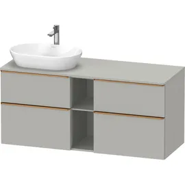 Duravit D-Neo Konsolenwaschtischunterbau wandhängend Betongrau Matt 1400x550x664 mm à DE4970L0407000 DE4970L04070000,