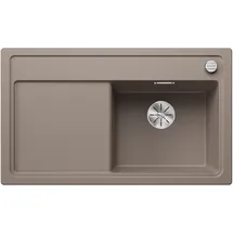 Blanco Zenar 45 S rechts Einbau von Oben silgranit tartufo Handbetätigung 860 x 510 mm