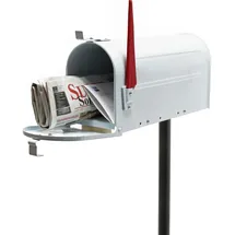Wiltec U.S. Mailbox 60339 weiß mit Standfuß