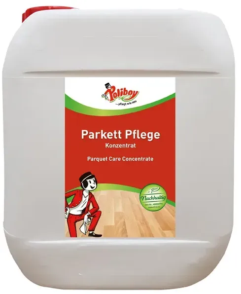 Parkettreiniger Poliboy Parkett Pure Kraft Konzentrat 5 L Mit Nässeschutzformel und natürlichem Avocado- und Sesamöl