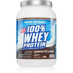 Body Attack 100% Whey-Protein Molkenprotein Geschmack Chocolate 900 g
