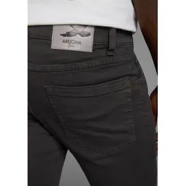 Arizona Jeansshorts gerader Schnitt, knieumspielende Länge, niedrige Leibhöhe, Gr. 40, black washed, , 52476200-40