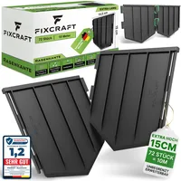 FIXCRAFT® Rasenkante Kunststoff 10m [15cm hoch] - Mähkante, Beeteinfassung