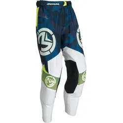 Moose Offroad Sahara, Textilhose - Blau/Grün/Weiß - 34