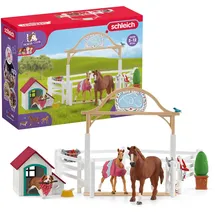 Schleich Horse Club Hannahs Gastpferde mit Hündin Ruby 42458