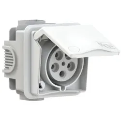 PCE 895-6v CEE-Unterputzsteckdose inkl. UP-Dose Design 32A 5p 6h IP44 (wei?) 8956v