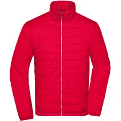 Herren Steppjacke - Farbe rot - Größe S