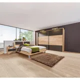 Xora Schlafzimmer, Eiche, Dunkelbraun, Holzwerkstoff, 6 Fächer, 180x200 cm, Handmade in Germany, Typenauswahl, Schlafzimmer, Komplette Schlafzimmer