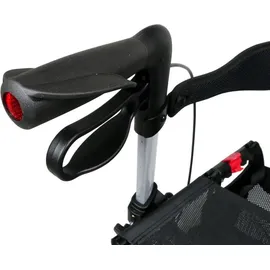 FabaCare Leichtgewichtrollator Leopard faltbar Rot