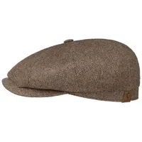 Stetson Flat Cap (1-St) Schiebermütze mit Schirm, Made in the EU beige|braun 59 cm