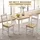 Homcom Esstisch 69 x 69 cm Esszimmerstühle 2er Set Küchentisch für 2-4 Personen Küchenstuhl mit Rückenlehne, aus Holz, für kleine Raum, Küche, Esszimmer Eiche
