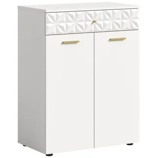 xonox.home Kommode in Weiß - 70x92x40cm (BxHxT) weiß