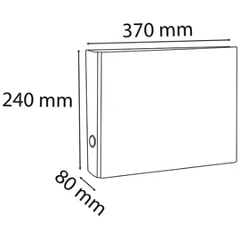 Exacompta Wolkenmarmor-Ordner DIN A4 70 mm Grau