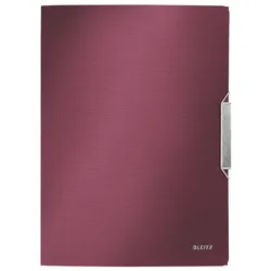 LEITZ Eckspanner Eckspannermappe rot DIN A4 granat rot