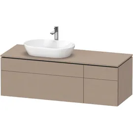 Duravit Duravit, Waschtischunterschrank wandhängend „L-Cube“ 142 × 48,2 × 55 cm) Leinen, links