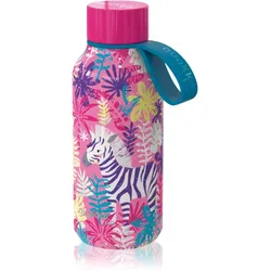 Quokka Solid Kids Thermoflasche mit Schlaufe zum Aufhängen Zebras 330 ml