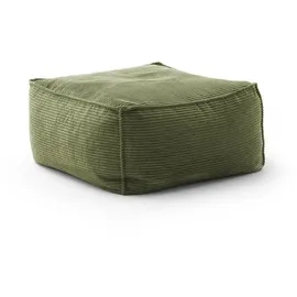 KAWOLA Hocker ALEA Cord 86 x 38 x 86 cm Grün