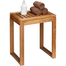 Wenko Badhocker Mod. Fondi, aus massivem Akazienholz