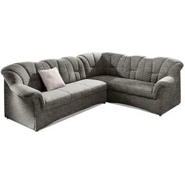 DOMO collection Ecksofa DOMO COLLECTION "Papenburg B/T/H: 242/190/84 cm L-Form", grau, B:242cm H:84cm T:190cm, Struktur ( 90% Polyester, 10% Polyacryl);Microfaser PRIMABELLE (100% Polyester);Kunstleder SOFTLUX;Luxus-Microfaser (100% Polyester), Sofas, Ecksofa, wahlweise
